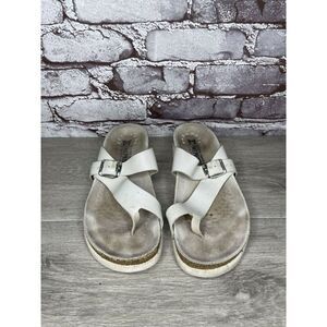 Mephisto Womens Sandals Helen Casual Buckle Strap Toe-Post Open Back Leather 39